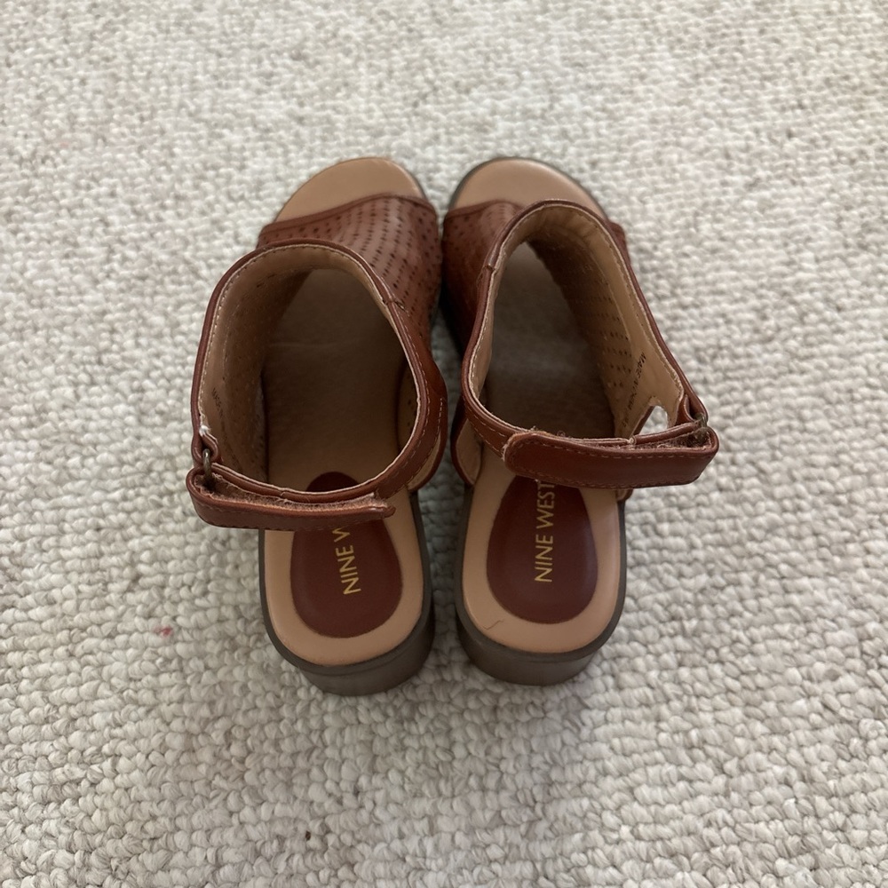 Nine West Brown Sandals Moccasin Style